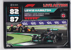 Topps F1 Turbo Attax 2022 Formel 1 Karte Nr. 251 Live Action Lewis Hamilton