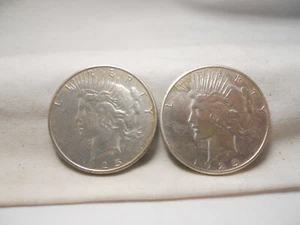 1925-S 1925 S PEACE SILVER DOLLAR (2) 90% Silver - Picture 1 of 4