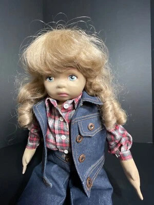 Vaquera 1985 21" tela tela tela suave trapo muñeca Pauline's Dolls sin caja Foto 1 de 4