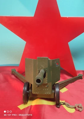 VINTAGE TOY CANNON BIG ANTITANK GUN Artillery AUTO CANNON USSR SOVIET ERA LARGE - Image 1 of 4
