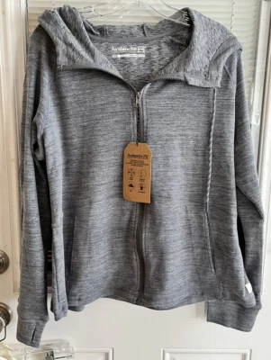 Avalanche Hoodie Gray Full Zip Zip Pockets Thumbholes Soft Mens Sz L Unisex NWT - Image 1 of 4