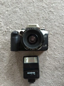 Canon EOS ELAN ii E Camera With 35-80mm Zoom Lens & Achiever 115A Flash - Picture 1 of 3