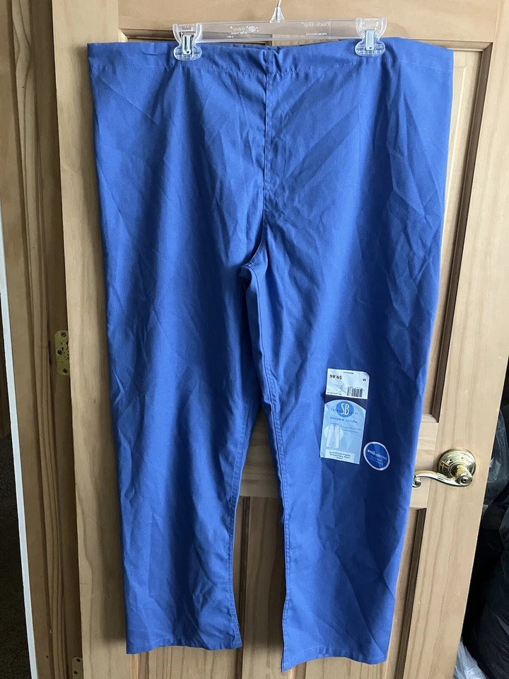 Simply Basic Unisex M Scrub Pants w/drawstring and back pocket - Image 1 of 4