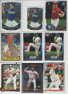 Zach Eflin , 18 Different Card Lot  /  4 RC's  /  Baltimore Orioles - Picture 1 of 2