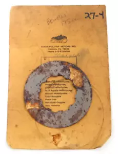 Genuine Benelli Montgomery Wards 125 175 Steel Clutch Disc FFA-14016 H8107/1 NOS - Picture 1 of 4