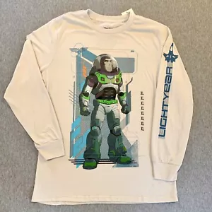 Disney Buzz Lightyear Long Sleeve Shirt White Boys XL - Picture 1 of 4