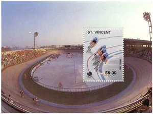 St. Vincent 1988 Cycling, Olympic Games MNH M/S Miniature Sheet #M7 - Picture 1 of 1