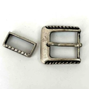 Gürtelschnalle Gürtelschließe Massiv mit Muster für 3,5cm breite Gürtel, unisex - Bild 1 von 3