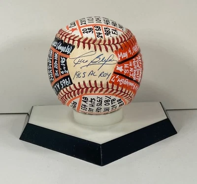 Curt Blefary Signed OAL Baseball, VCBC SuperStats Hand Painted, JSA, Orioles - Image 1 of 4