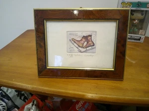 QUADRO PATTINI DA GHIACCIO C. MONTOYA FIRMATO A MATITA TITOLO IN FRANCESE??? VEDI FOTO - Foto 1 di 7