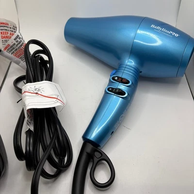 Secador de cabelo profissional BaBylissPRO nano titânio azul claro 2000W + acessórios - Imagem 1 de 2