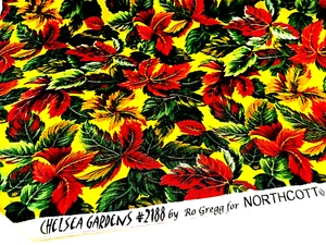 Autumn Leaves von Chelsea Gardens # 2188 Northcott Stoff 100 % Baumwolle 43" x 36" - Bild 1 von 5