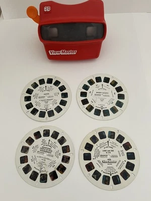 Vintage 3D View Master Viewer Red Classic Viewmaster Toy Slide Viewer  - Image 1 of 4