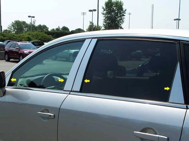 Stainless Steel Pillar Trim 8Pc Fits 2008-2009 Saturn Vue - Image 1 of 1