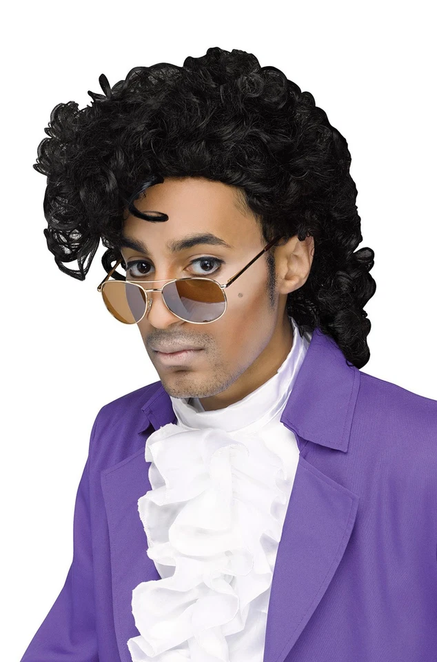 Purple Pain Prince Costume Wig - Image 1 of 1
