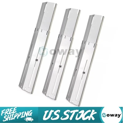 Pacote com 3 peças de reposição de calor de grelha a gás universal ajustável aço inoxidável EUA - Imagem 1 de 4