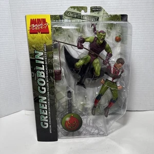 Marvel Diamond Select Green Goblin & Unmasked Spider-Man Figura - NUOVO DI ZECCA - Foto 1 di 5