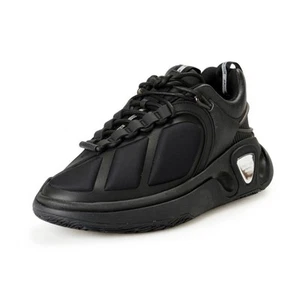 Balmain B Runner Canvas & Leather Athletic Sneakers Shoes - Black - 13 US / 46 - Picture 1 of 14