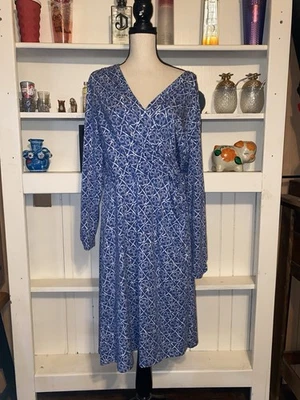 Vestido envolvente Pendleton azul arena estampado dólar XL Foto 1 de 4