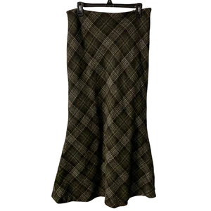 Boden Women's Moon British Tweed Maxi Skirt Size 10 Plaid Wool Academia Preppy - Picture 1 of 6