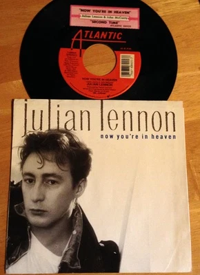 Julian Lennon 45 Now You're In Heaven / Second Time  w/ts  w/PS Foto 1 de 4