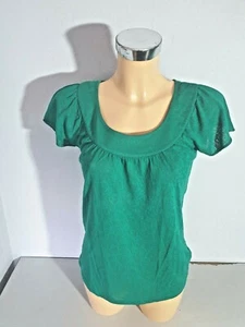 VERO MODA Damen Shirt Gr. small grün Kurzarm neuwertig - Bild 1 von 5