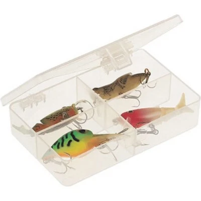 NEW PLANO 3448-40 FISHING POCKET STOWAWAY 4 COMPARTMENTS STORAGE BOX - Image 1 of 3