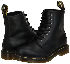 Dr. Martens Damen 1460W Originals Acht-Loch Schnürstiefel Combat, Schwarz Nappa 8 - Bild 1 von 9