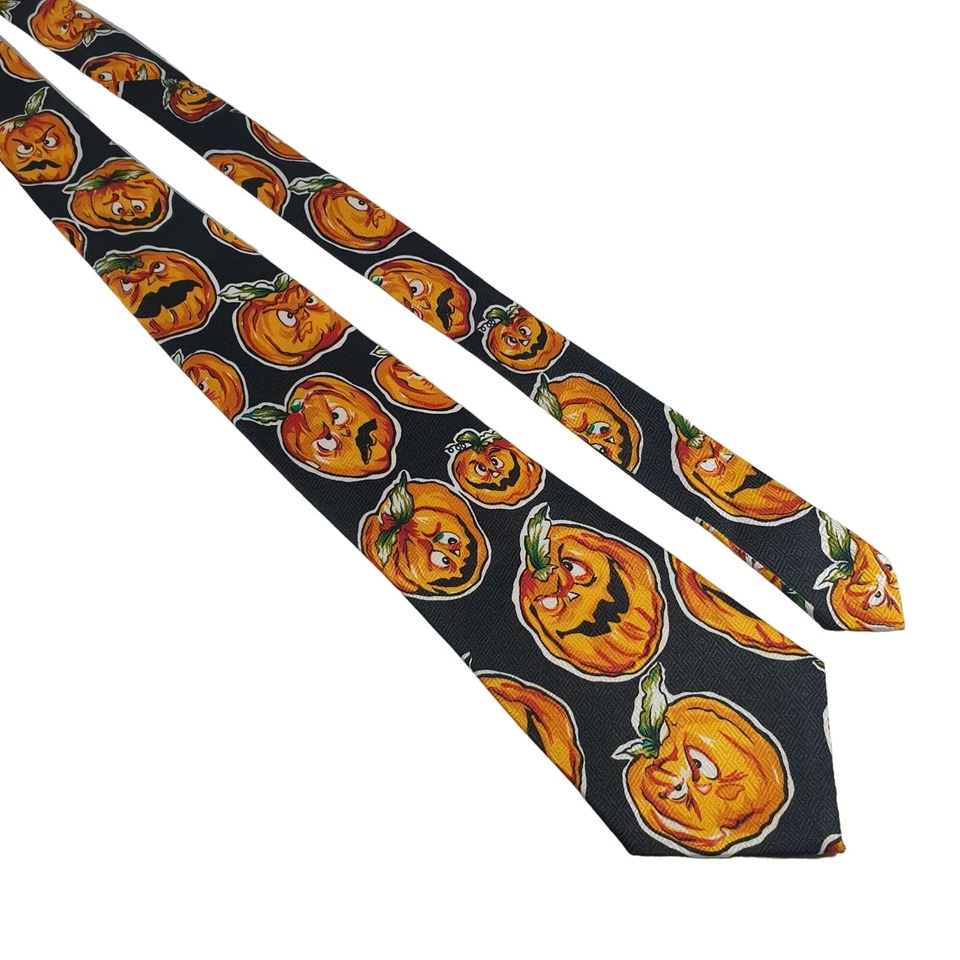 Corbata Calabaza Para Hombres Corbata Scary Jack O Lantern Novedad Halloween Vacaciones Papá Regalo Foto 1 de 4