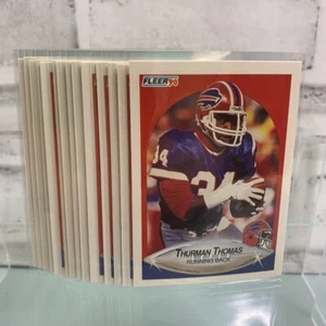 1990 Fleer Football Thurman Thomas #124 16 Card Lot - Picture 1 of 3
