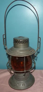AT&SF Railroad Lantern with Tall Etched A.T.&S.F.RY Globe - Picture 1 of 23