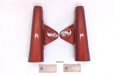 Cubierta de horquilla de soporte de faros NOS ROJA superior Yamaha 100 YL3 YL1 1968-1969 G1F H2 Foto 1 de 4