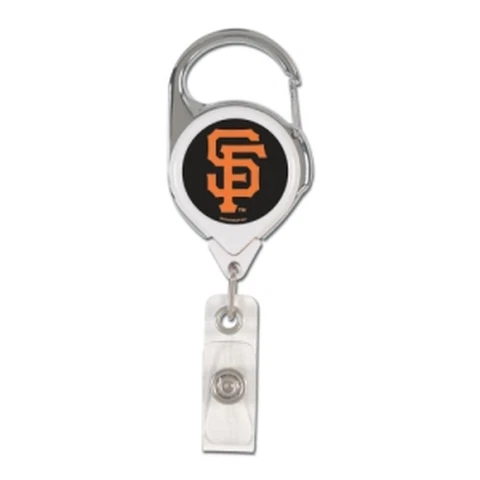 San Francisco Giants Retractable Metal Badge Holder [NEW] MLB Key Chain ID Ring Cover