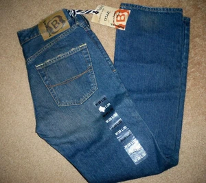PANTALONES VAQUEROS DE MEZCLILLA AZUL GUY BULLHEAD CO DILLON AJUSTADOS DE COLECCIÓN NUEVOS $55 - Imagen 1 de 1