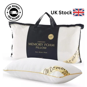 Luxury Shredded Memory Foam Pillow Firm Orthopedic Support for Head, Neck & Back - Picture 1 of 6
