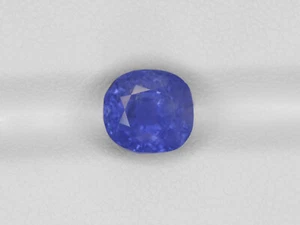 GRS Certified BURMA Blue Sapphire 4.12 Cts Natural Untreated Cushion - Picture 1 of 10