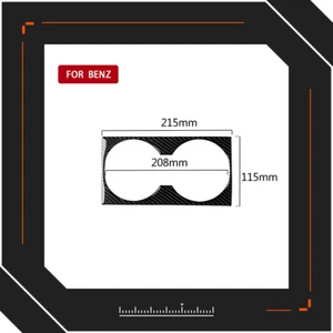 For Mercedes Benz A-Class B-Class GLS GLE Carbon Fiber Cup Holder - Picture 1 of 8
