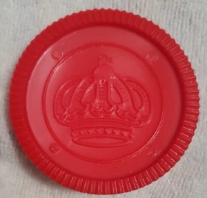 Roter großer Jumbo Teppich Dame Spiel Ersatz Stück ein Schachbrettmuster 2 7/8 Zoll - Bild 1 von 2