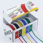 Flexible Tinned Copper Wire Box Kit 5 Color Options 30 24AWG 50m Length
