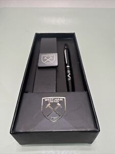 West Ham Utd FC Official Executive Football Pen & Case Set Brand New