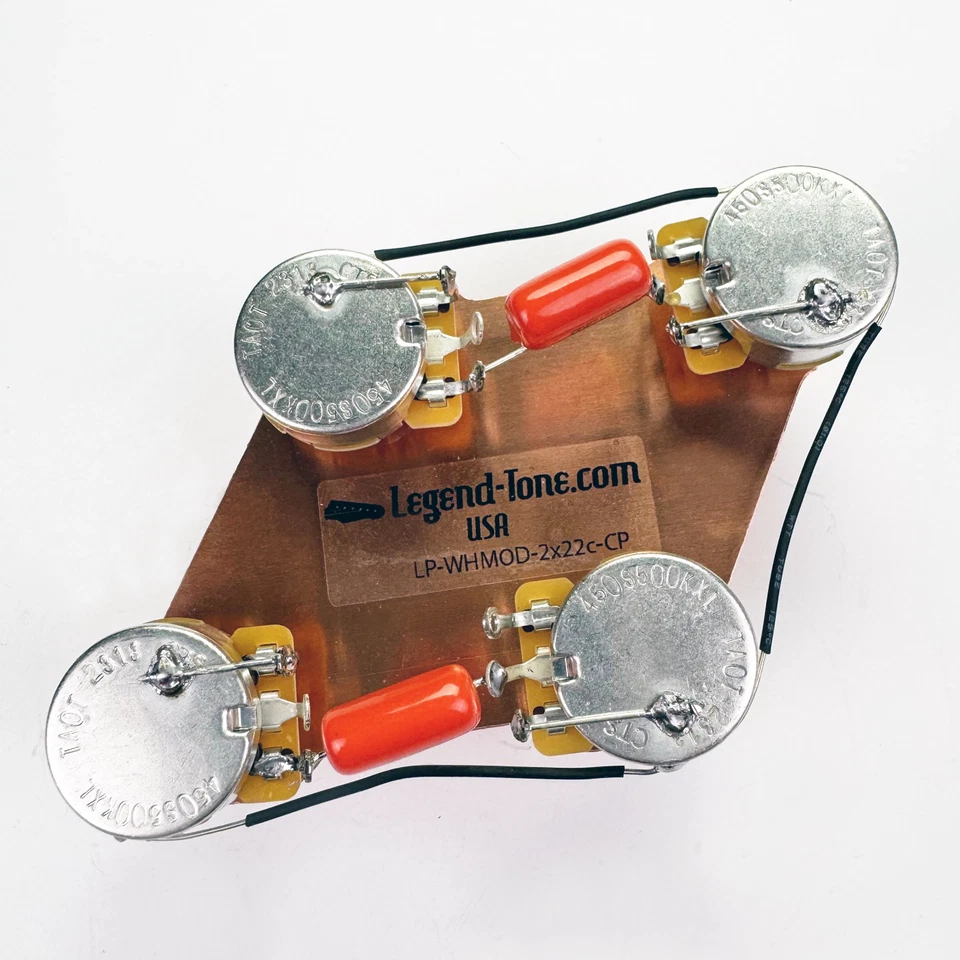 Arnés de cableado Gibson Les Paul cableado años 60 moderno - estándar, caída naranja Foto 1 de 4