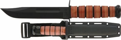 Faca de combate tática KA-BAR 5025 USN - MARINHA ponta reta com bainha de plástico - Imagem 1 de 3