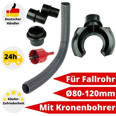 Regensammler Fallrohr 80 100 120 mm Regendieb Regenwassersammler Wassersammler
