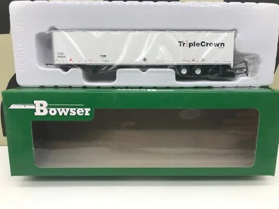 Bowser Ho Scale Triple Crown 53' Duraplate Trailer Med. Logo NS RTR - Image 1 of 3