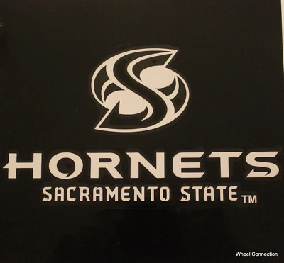 Sacramento State University Hornets White Lg Window Graphic Sticker Decal USA - Image 1 of 4