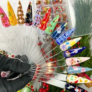 Nail foil Christmas nail art pack 10 pcs transparent stickers - Picture 1 of 4