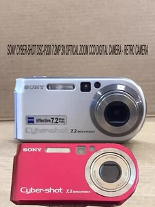 Sony Cyber-shot DSC-P200 7.2MP 3x Optical Zoom CCD Digital Camera - Retro Camera - Picture 1 of 11