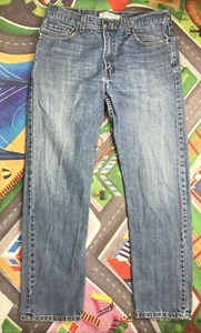 Vtg  LEVIS 505 Jeans Size 34x32 Regular Fit Blue Denim Pants Straight Leg - Picture 1 of 16
