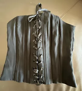 CORSÉ DE MUJER H&M Negro Bustier Cinta Satinada Frontal Trasera TOP TALLA 6 - Imagen 1 de 5