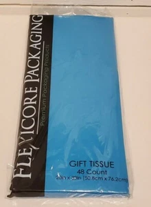 48 Sheets 20" X 30" Premium Acid Free Gift Wrap Tissue Paper - TURQUOISE - Picture 1 of 3